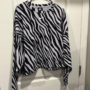 Nike crop oversized sweatshirt